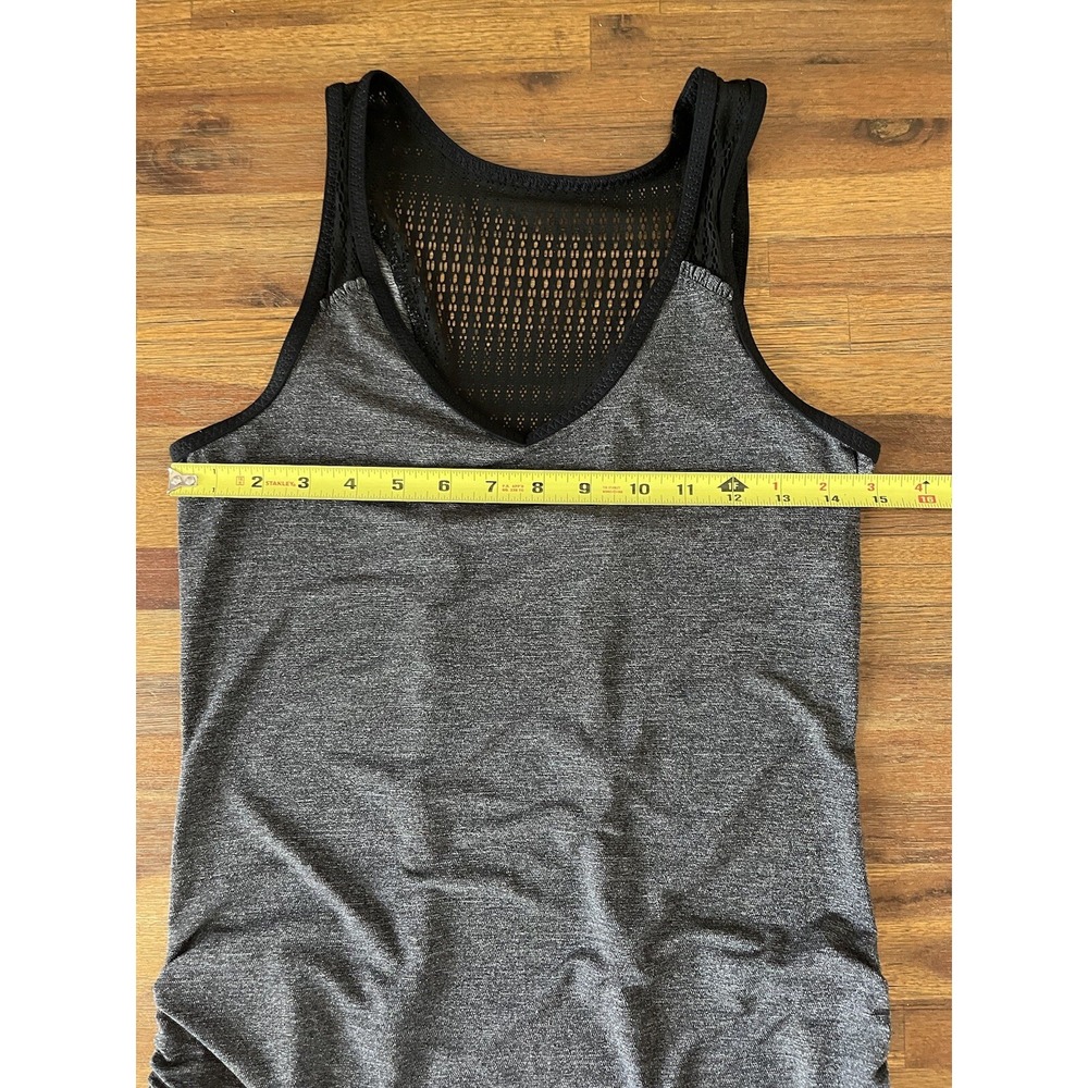 Lululemon Run Black Tie and Fly‎ Ruched Sides Tank Never Worn Size 2 - Picture 6 of 16